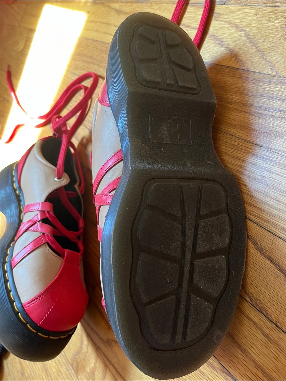 Dr. Martens Buzz Ballerina Red and Tan - Picture 6 of 6